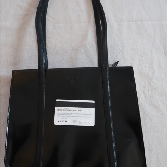 Vintage 90’s Prada Spazzolato Black Tote Bag CBK - Picture 9 of 13